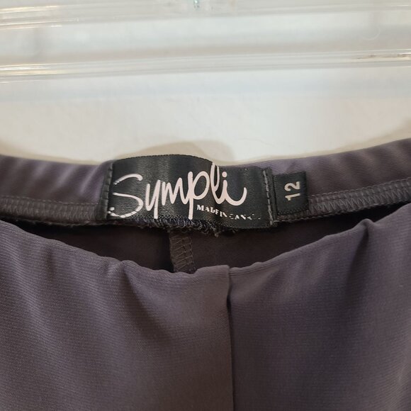 Sympli Pull On Gray Twist Legging Size 12‎ - Picture 3 of 6
